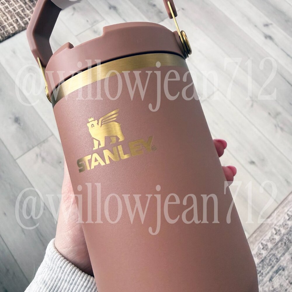 Latte Stanley 30 Oz. IceFlow Tumbler with Flip Straw - Picture 3 of 4